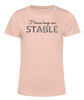 Stable Shirt Soft Pink Silver Glitter