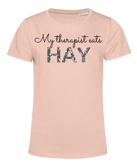 Hay Shirt Soft Pink Silver Glitter