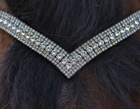 Ontwapening parlement Verwisselbaar Frontriem All Crystal - Bling Your Horse