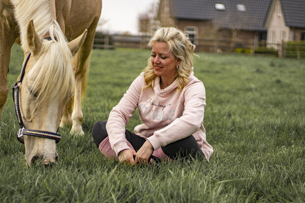 pink horse hoody