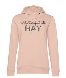 Hay Hoody Soft Pink Silver Glitter